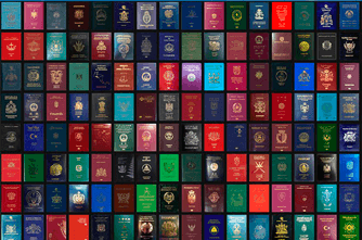 Passports from all over the world