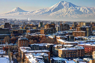  Jerewan im Winter
