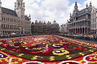 Цветочный коврик, Брюссель