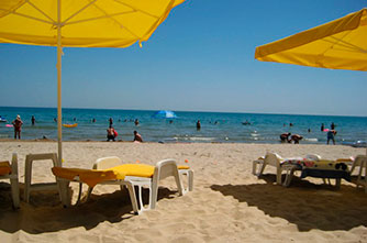 Beach in Sevan