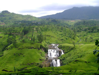 The waterfalls of Nuwara Eliya