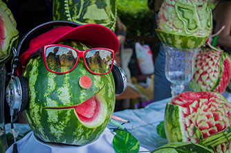 Frohe Wassermelonenfest in Eriwan