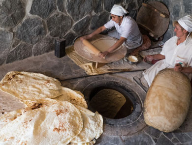 Lavash baking