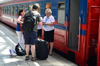 Der Zug von Tiflis nach Jerewan